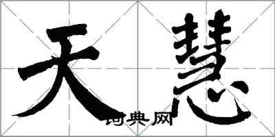 翁闓運天慧楷書怎么寫