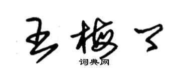 朱錫榮王梅卿草書個性簽名怎么寫