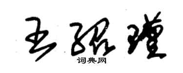 朱錫榮王紹瑾草書個性簽名怎么寫