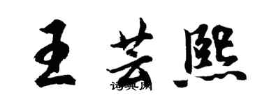 胡問遂王芸熙行書個性簽名怎么寫