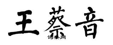 翁闓運王蔡音楷書個性簽名怎么寫