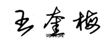 朱錫榮王奎梅草書個性簽名怎么寫