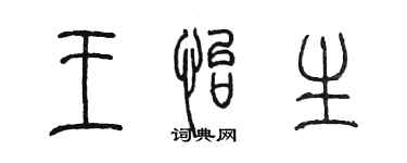 陳墨王怡生篆書個性簽名怎么寫