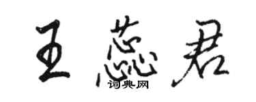 駱恆光王蕊君行書個性簽名怎么寫