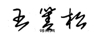朱錫榮王箐松草書個性簽名怎么寫