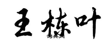 胡問遂王棟葉行書個性簽名怎么寫