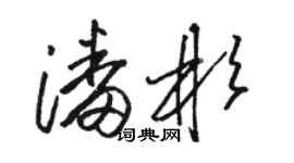 駱恆光潘彬草書個性簽名怎么寫