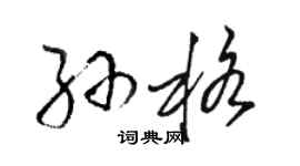 駱恆光孫格草書個性簽名怎么寫