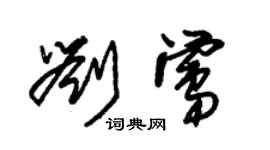 朱錫榮劉鶯草書個性簽名怎么寫