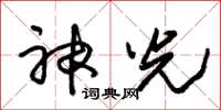 朱錫榮神光草書怎么寫