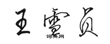 駱恆光王雪貞行書個性簽名怎么寫