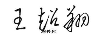 駱恆光王超翔草書個性簽名怎么寫