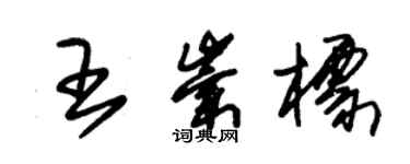 朱錫榮王崇標草書個性簽名怎么寫