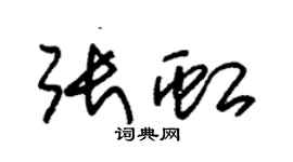 朱錫榮張虹草書個性簽名怎么寫