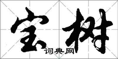 胡問遂寶樹行書怎么寫