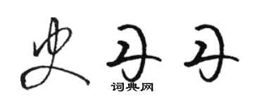 駱恆光史丹丹草書個性簽名怎么寫