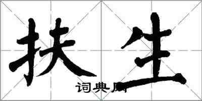 翁闓運扶生楷書怎么寫