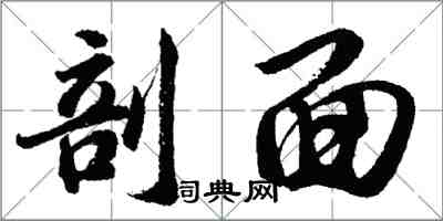 胡問遂剖面行書怎么寫