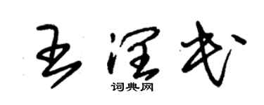 朱錫榮王潤民草書個性簽名怎么寫