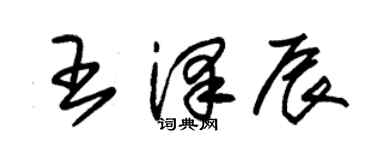 朱錫榮王澤辰草書個性簽名怎么寫