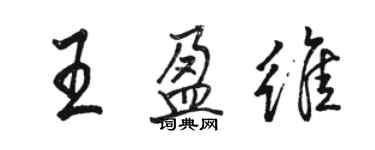 駱恆光王盈維行書個性簽名怎么寫