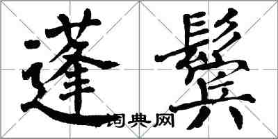 翁闓運蓬鬢楷書怎么寫