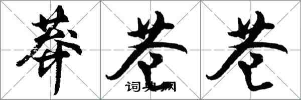 胡問遂莽蒼蒼行書怎么寫