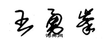 朱錫榮王勇峰草書個性簽名怎么寫