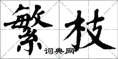 翁闓運繁枝楷書怎么寫