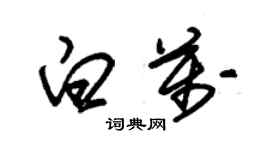 朱錫榮白萬草書個性簽名怎么寫