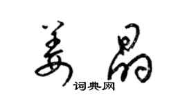 梁錦英姜晶草書個性簽名怎么寫