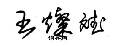 朱錫榮王燦斌草書個性簽名怎么寫