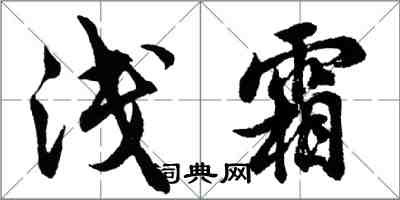 胡問遂淺霜行書怎么寫