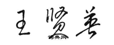 駱恆光王賢英草書個性簽名怎么寫