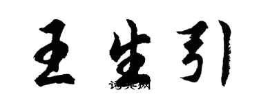 胡問遂王生引行書個性簽名怎么寫