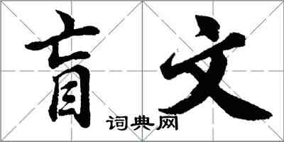 胡問遂盲文行書怎么寫