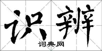 翁闓運識辨楷書怎么寫