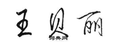 駱恆光王貝麗行書個性簽名怎么寫