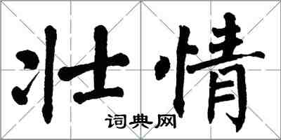 翁闓運壯情楷書怎么寫