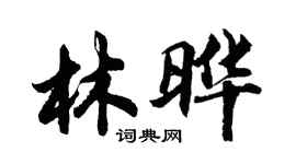 胡問遂林曄行書個性簽名怎么寫