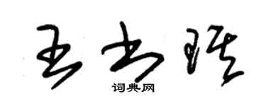 朱錫榮王書琪草書個性簽名怎么寫