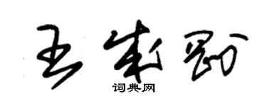 朱錫榮王成剛草書個性簽名怎么寫