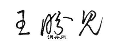 駱恆光王盼見草書個性簽名怎么寫