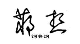 朱錫榮蔣想草書個性簽名怎么寫