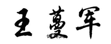 胡問遂王蔓軍行書個性簽名怎么寫