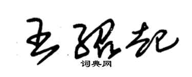 朱錫榮王紹起草書個性簽名怎么寫