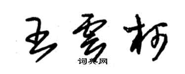 朱錫榮王雲柯草書個性簽名怎么寫