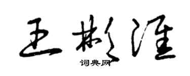 曾慶福王彬淮草書個性簽名怎么寫