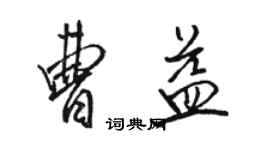 駱恆光曹益行書個性簽名怎么寫