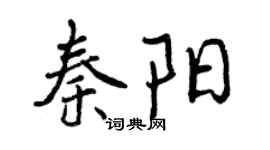 曾慶福秦陽行書個性簽名怎么寫